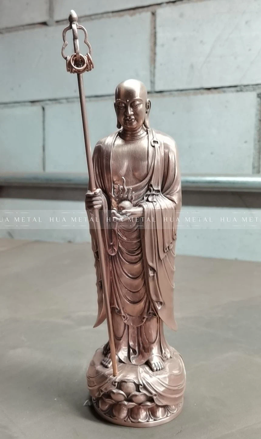 Casting Buddha statue finished
