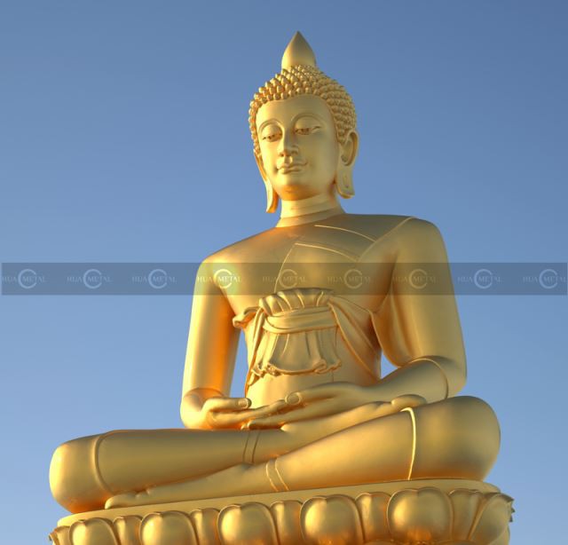 大きな青銅の仏像