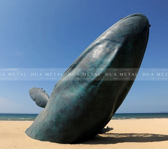 Forged Bronze Whale Statue
